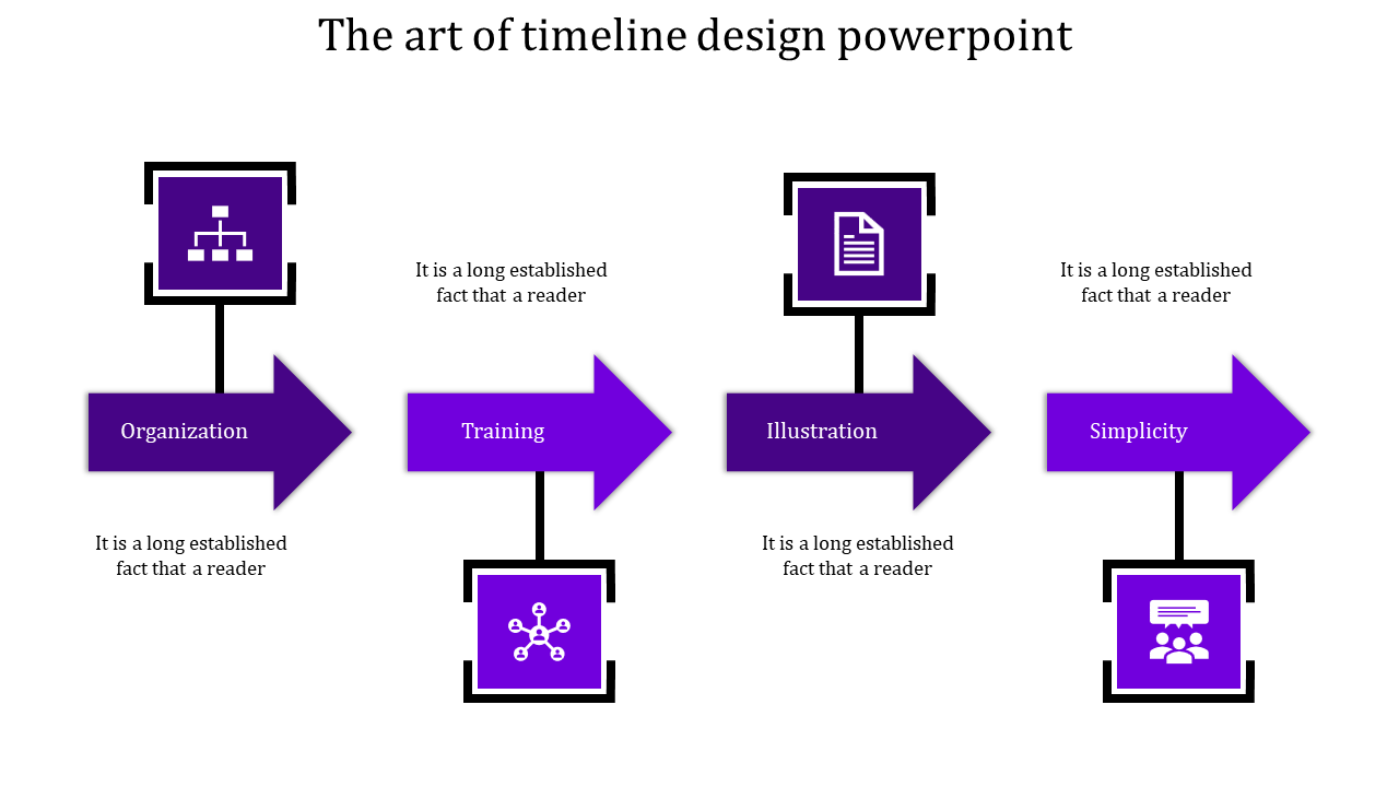 Amazing Timeline Design PowerPoint Template Slide